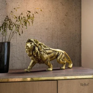 Statue d'intérieur, lion 18 cm pour un style unique