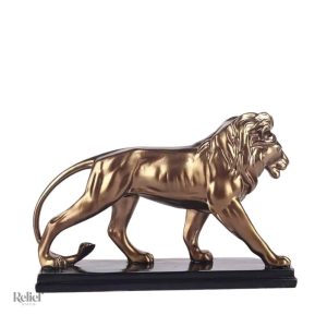 Objet de décoration, statue de lion en résine