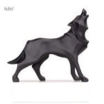 Statue Loup Origami en décoration moderne