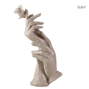 Statue enlacée en marbre effect 27 cm