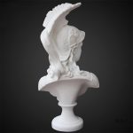 Design élégant de la statue de Minerve, mythologie grecque