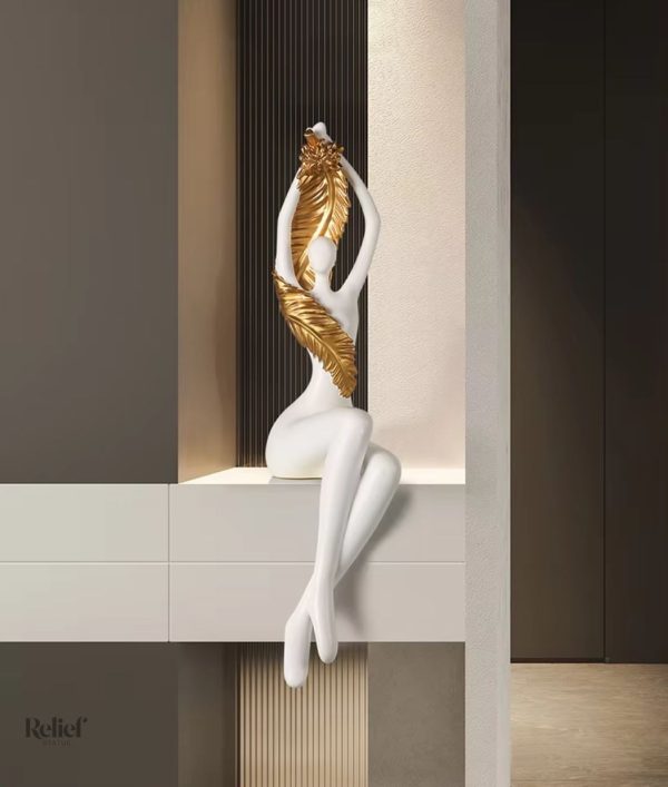 statue-moderne-femme-en-resine-blanc-55-cm-1 Statue moderne femme en résine, blanche, 55 cm