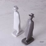 Figurine homme détective au style rétro pour la maison