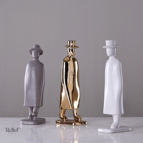 Sculpture homme détective classique pour un décor unique