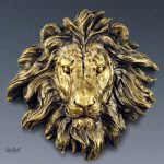 Statue murale lion 38 cm en décoration intérieure