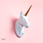 Sculpture murale licorne en résine, 33 cm de hauteur