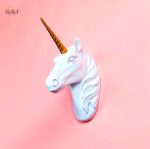 Décoration murale magique, tête de licorne 33 cm