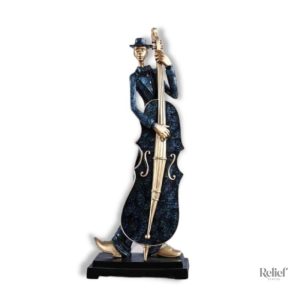 Statue Homme Groupe de Jazz
