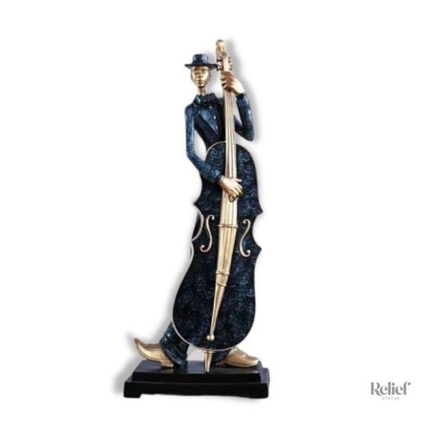 statue-musicien-jazz-1 Statue Homme Groupe de Jazz