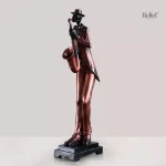 Sculpture évoquant la passion du jazz musical