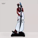 Figurine d'un homme animée par la musique jazz
