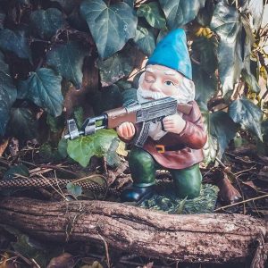 Statue nain de jardin de l'armée, 11 cm de hauteur