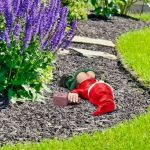 Décor jardin : statue nain ivre, 12 cm de charme ludique