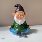 Statue méditative de nain, embellissement de jardin 15 cm