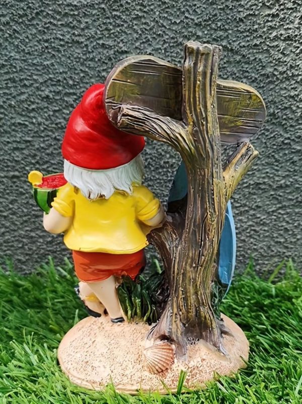 Statue de jardin surfeur 14 cm, style ludique et coloré