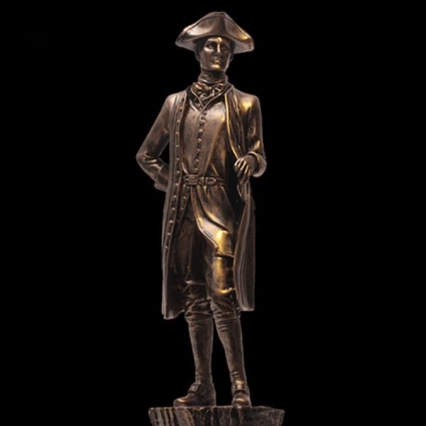 Œuvre en bronze, statue de Napoléon en effet patiné