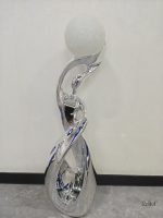 Statue en chrome 82 cm, décoration intérieure scandinave