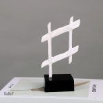 Sculpture moderne, une note musicale à l'esthétique raffinée