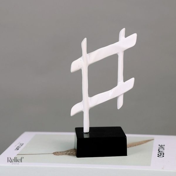Sculpture moderne, une note musicale à l'esthétique raffinée