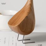 Décor en bois, statue oie, élément de style nordique