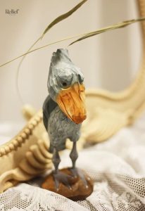Cigogne en bois, déco originale pour intérieur