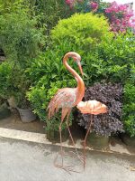 Statue grue en métal, décoration de jardin