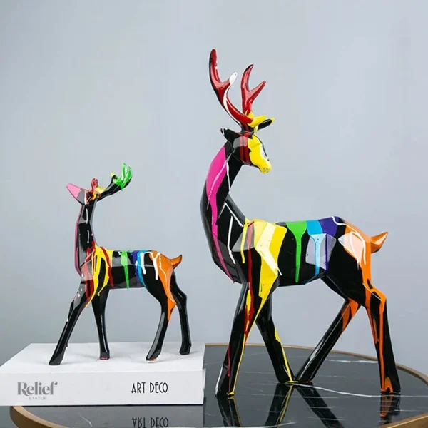 Cerf en origami, pièce unique et contemporaine