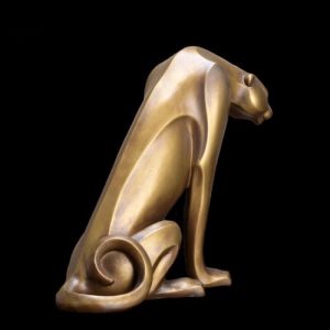 Sculpture de panthère, finition haut de gamme