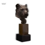 Sculpture Bronze Panthère Réplique Deluxe 21 cm