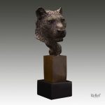 Sculpture d'animaux en bronze, panthère chic