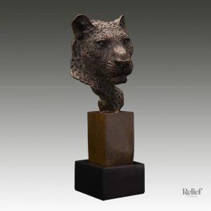 Sculpture d'animaux en bronze, panthère chic