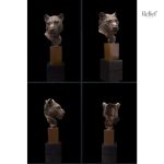 Panthère en bronze, pièce décorative raffinée