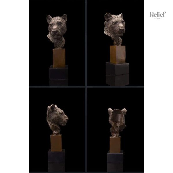 Panthère en bronze, pièce décorative raffinée