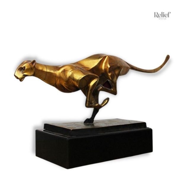 Statue Panthère Deluxe en résine élégante