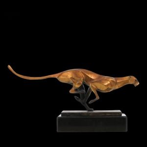 Statue de panthère réaliste pour décoration intérieure