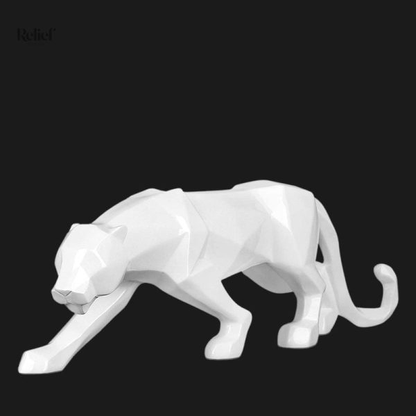 Panthère origami, pièce artistique