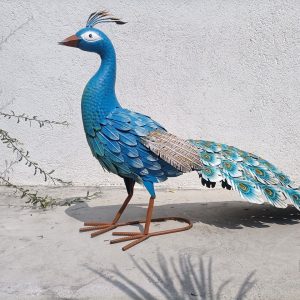Sculpture en métal Paon, élégance pour votre intérieur