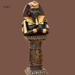 Statue artisanale d'un Pharaon, style égyptien