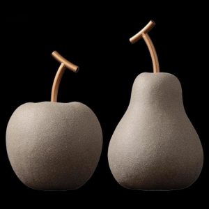 Statue contemporaine pomme design pour décoration intérieure