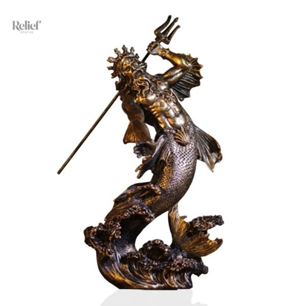 statue-poseidon-mer-1 Statue Poséidon guerrier en décor grec