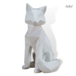 Statue Renard Origami décorative en papier plié