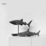 Statue en forme de requin pour collection d'animaux