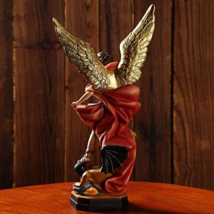 Figurine Saint Michel 21 cm, symbole de protection et force