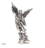 Statue Saint Michel en Zinc, ange de 8 cm