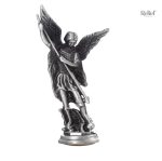 Figurine Saint Michel, 8 cm, en métal zinc