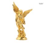 Sculpture d'ange Saint Michel en zinc, 8 cm de hauteur