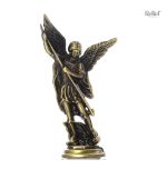 Miniature en zinc de Saint Michel, statue de protection