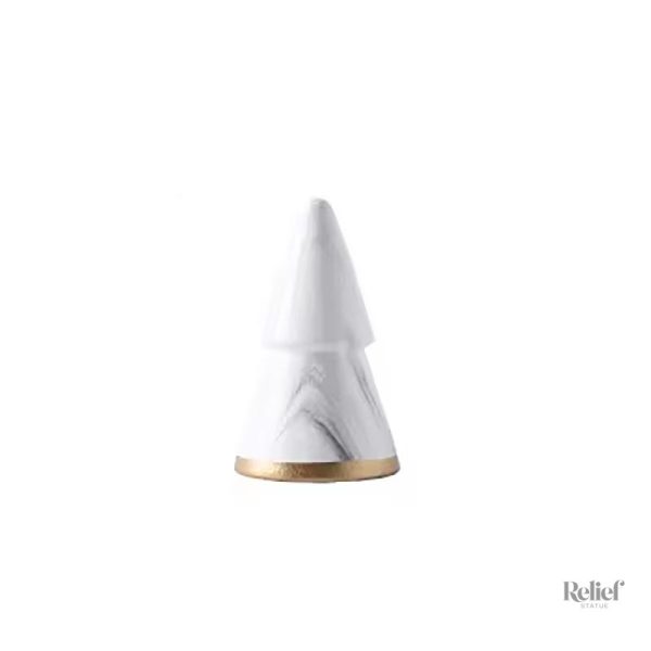 statue-sapin-blanc-et-dore-nordique-13-cm-1 Statue sapin nordique blanc et doré 13 cm