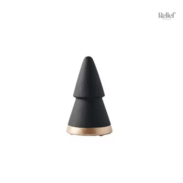 statue-sapin-noir-et-dore-13-cm-1 Statue design sapin noir et doré 13 cm
