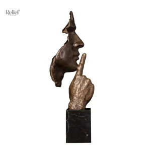 Statue de 50 cm en bronze, message de sérénité